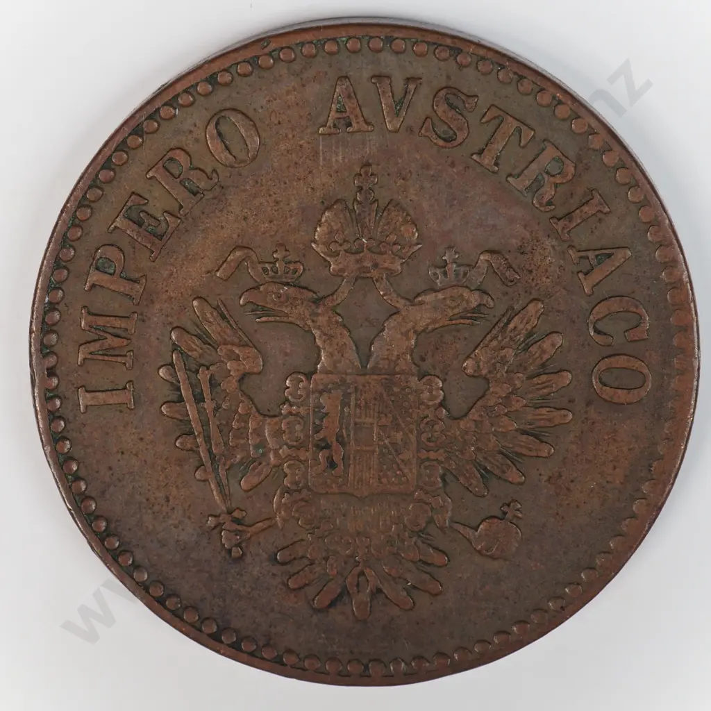 Italy Lombardy-venetia 1852 Ten Cents, Extremely Fine Image 1++