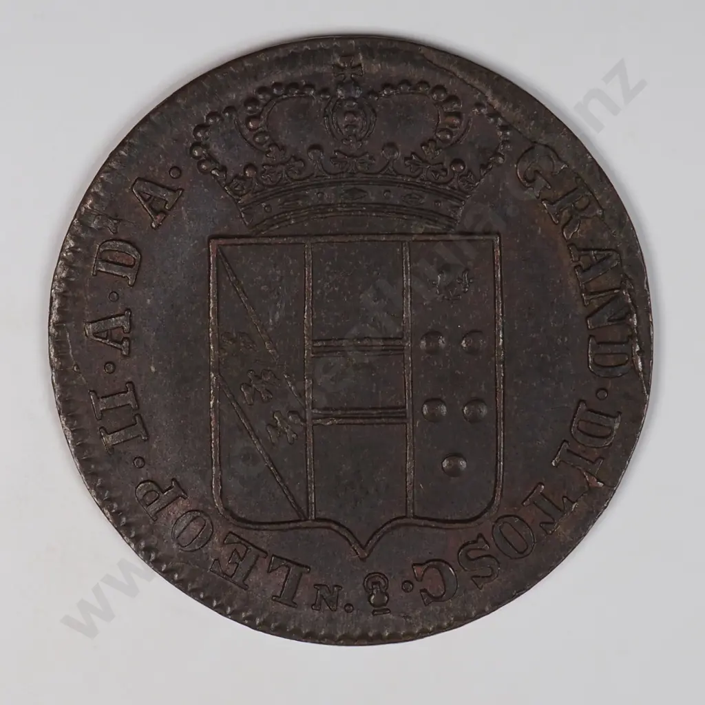 Italy Tuscany 1846 Three Quattrini, Extremely Fine Image 1++