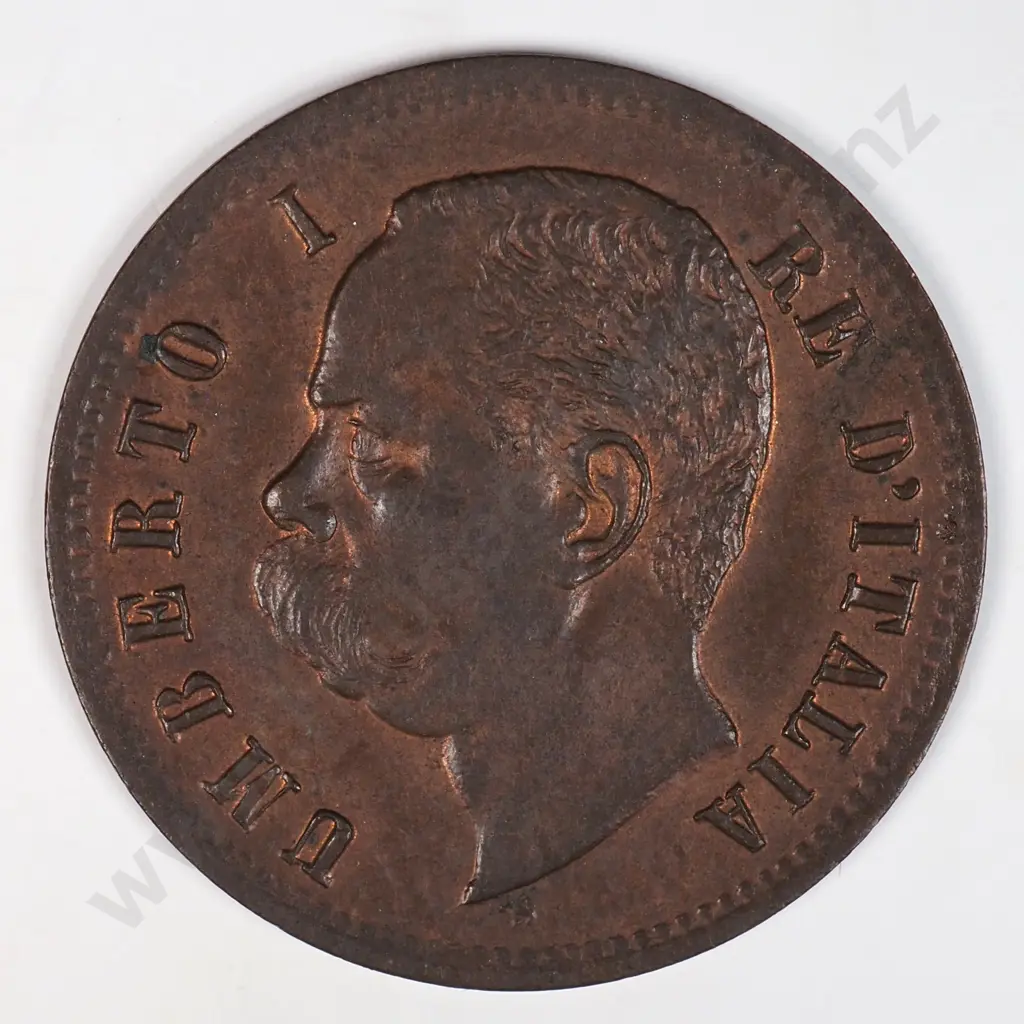 Italy 1900 'R' Two Cents, Extremely Fine Image 1++