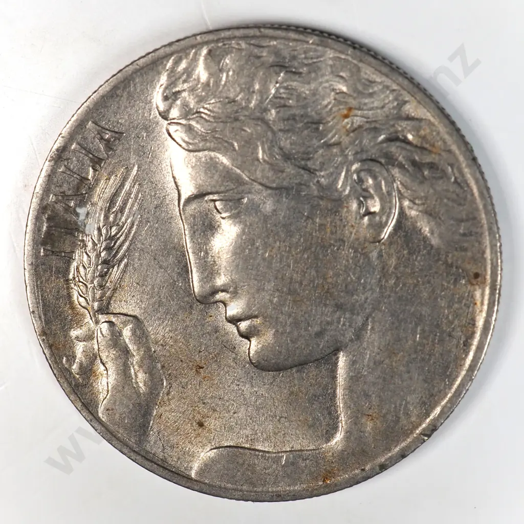 Italy 1908 Twenty Cents, Almost Uncirculated Image 1++