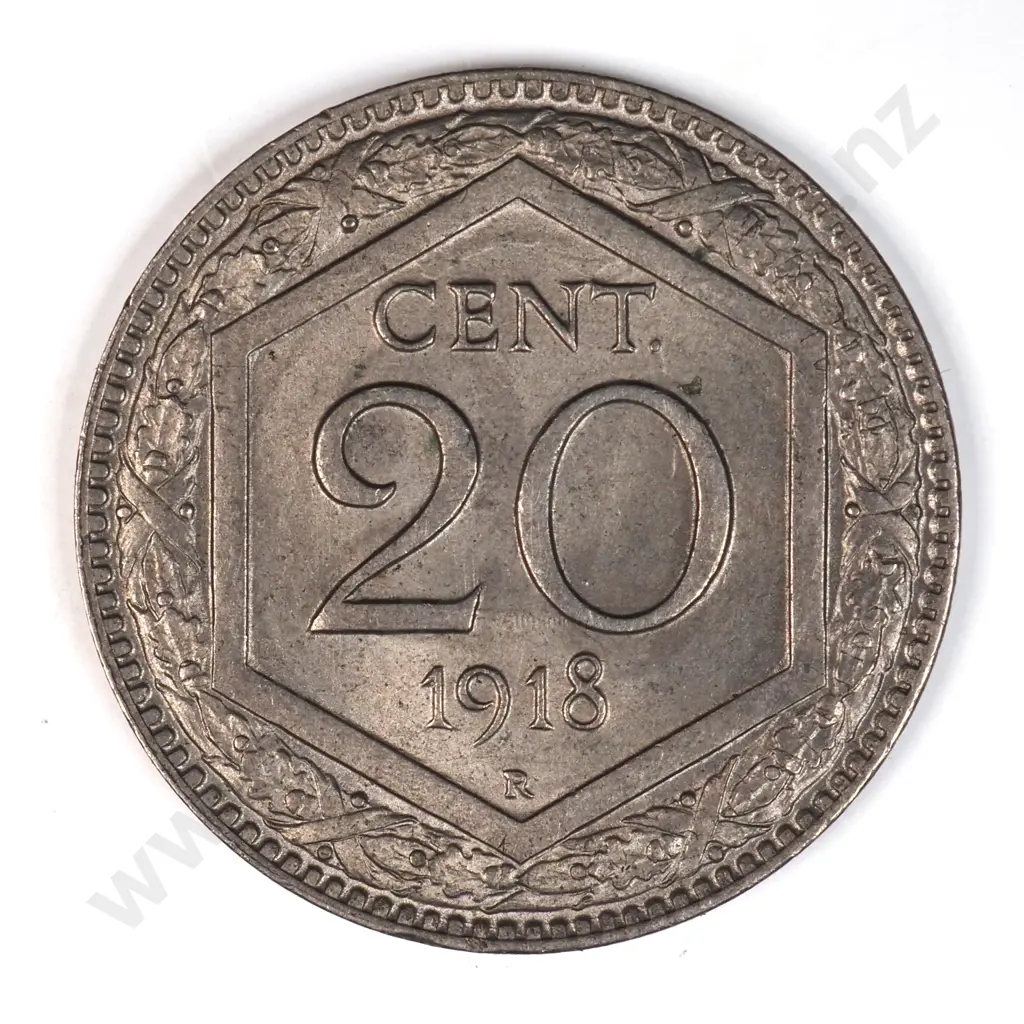 Italy 1918 'R' Twenty Cents, Almost Uncirculated Image 1++