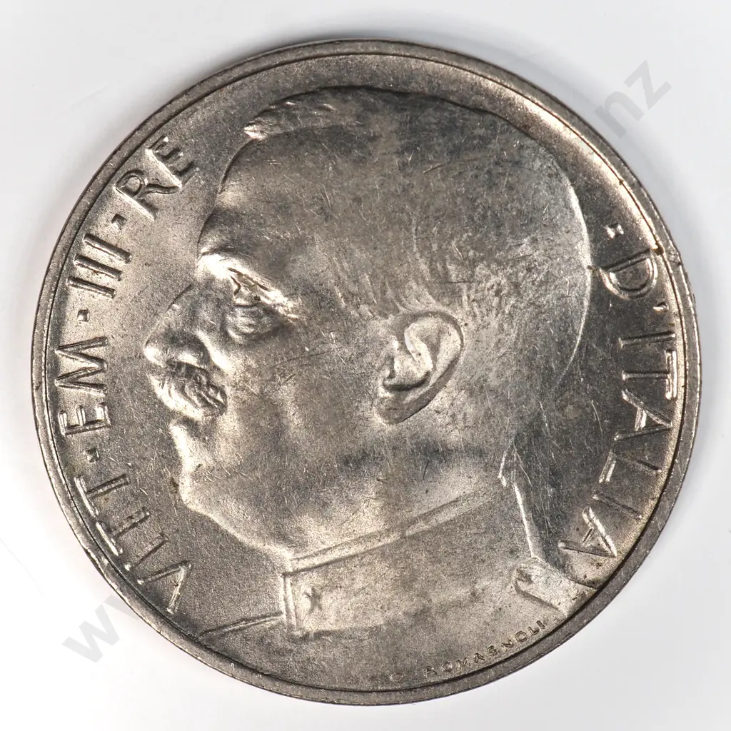 Italy 1920 Fifty Cents, Almost Uncirculated Image 1++