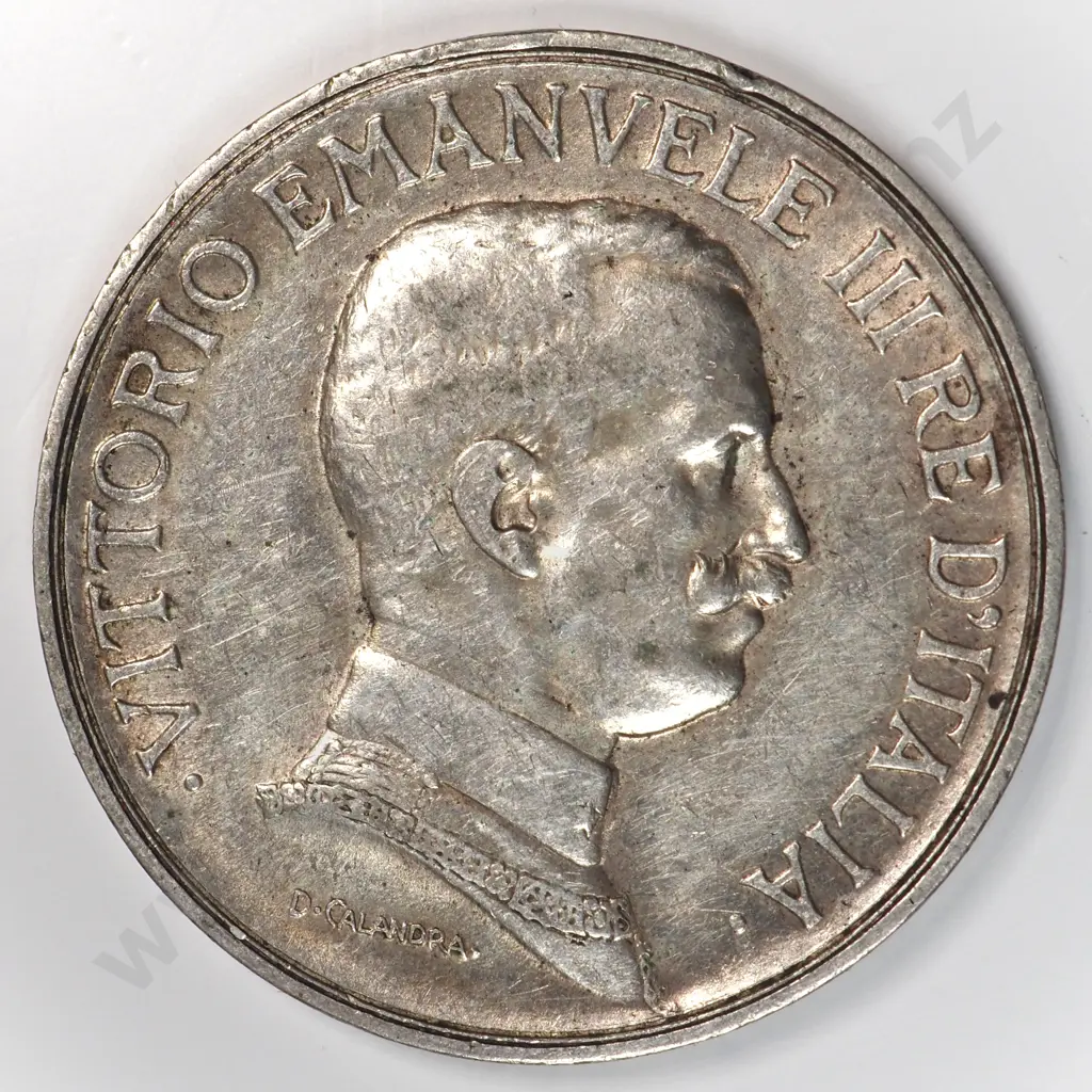 Italy 1916 One Lire, Extremely Fine Image 1++