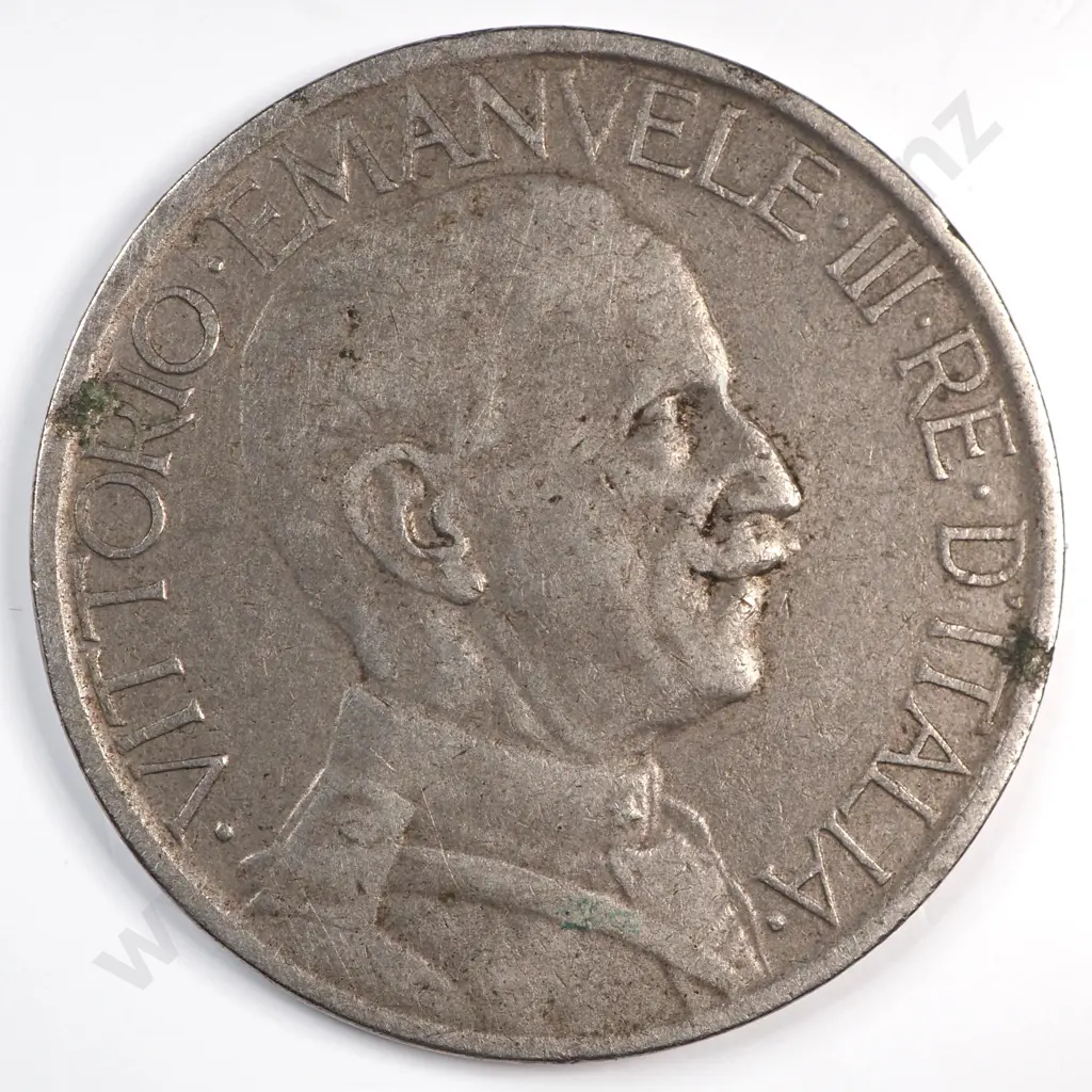 Italy 1927 Two Lire, Fine Image 1++