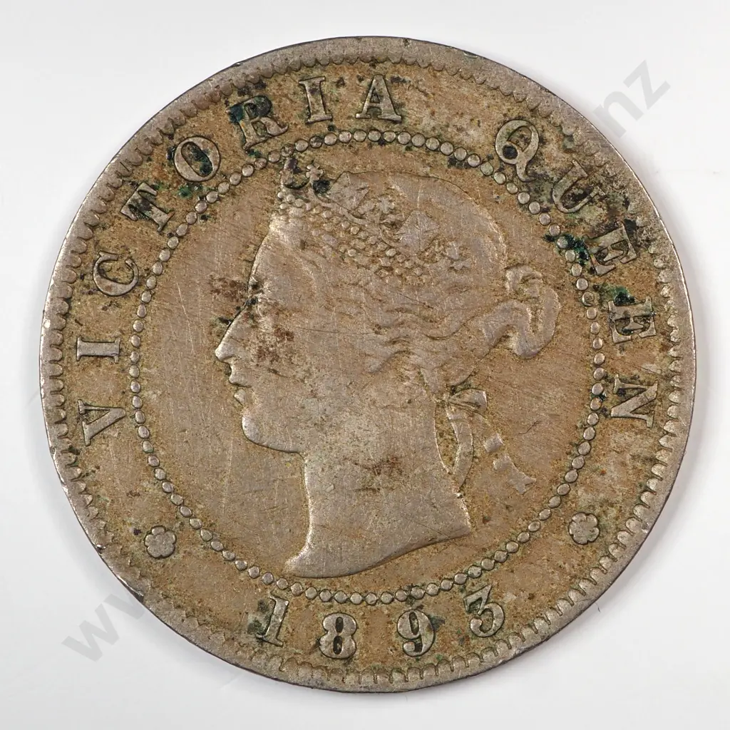 Jamaica 1893 Half Penny, Very Fine Image 1++
