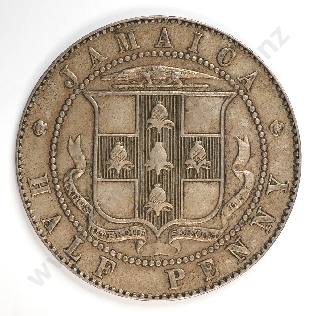 Jamaica 1905 Half Penny, Extremely Fine Image 1++