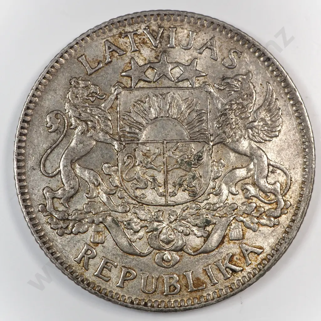 Latvia 1924 One Lats, Extremely Fine Image 1++