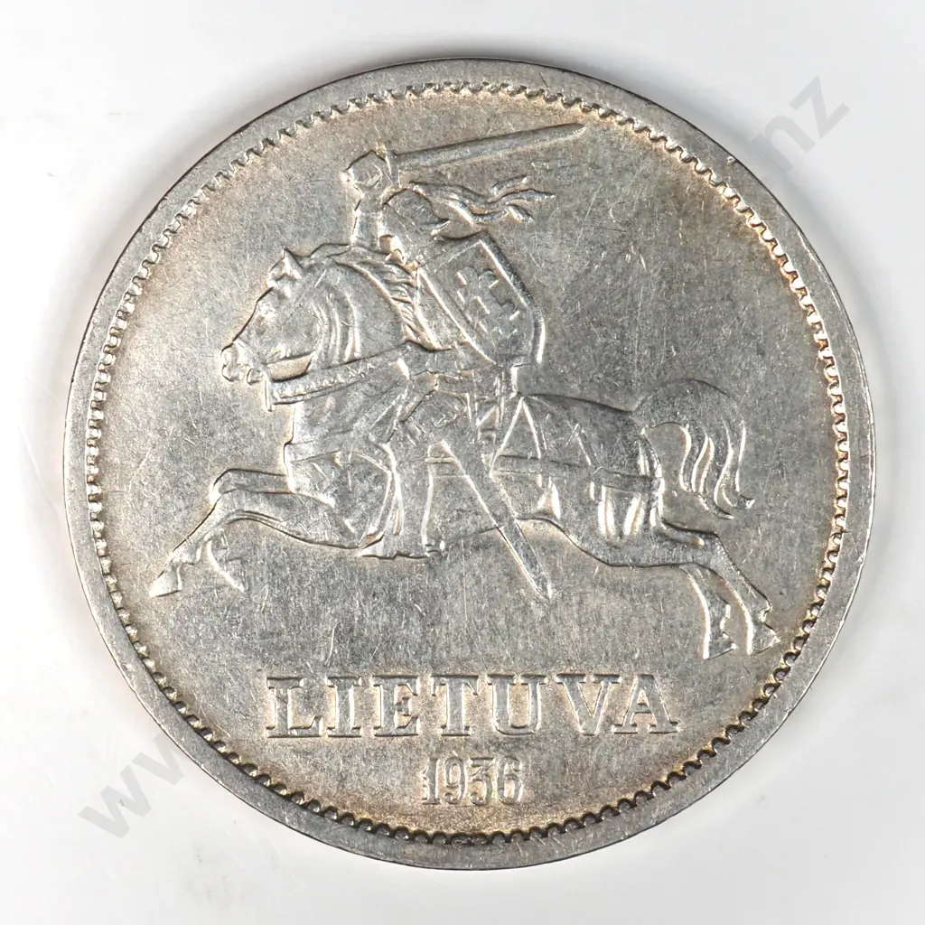 Lithuania 1936 Ten Litu, Extremely Fine Image 1++