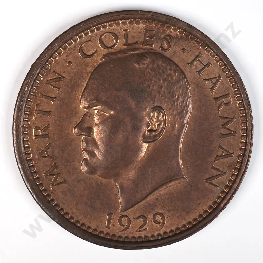 Lundy 1929 Half Puffin, Almost Uncirculated Image 1++