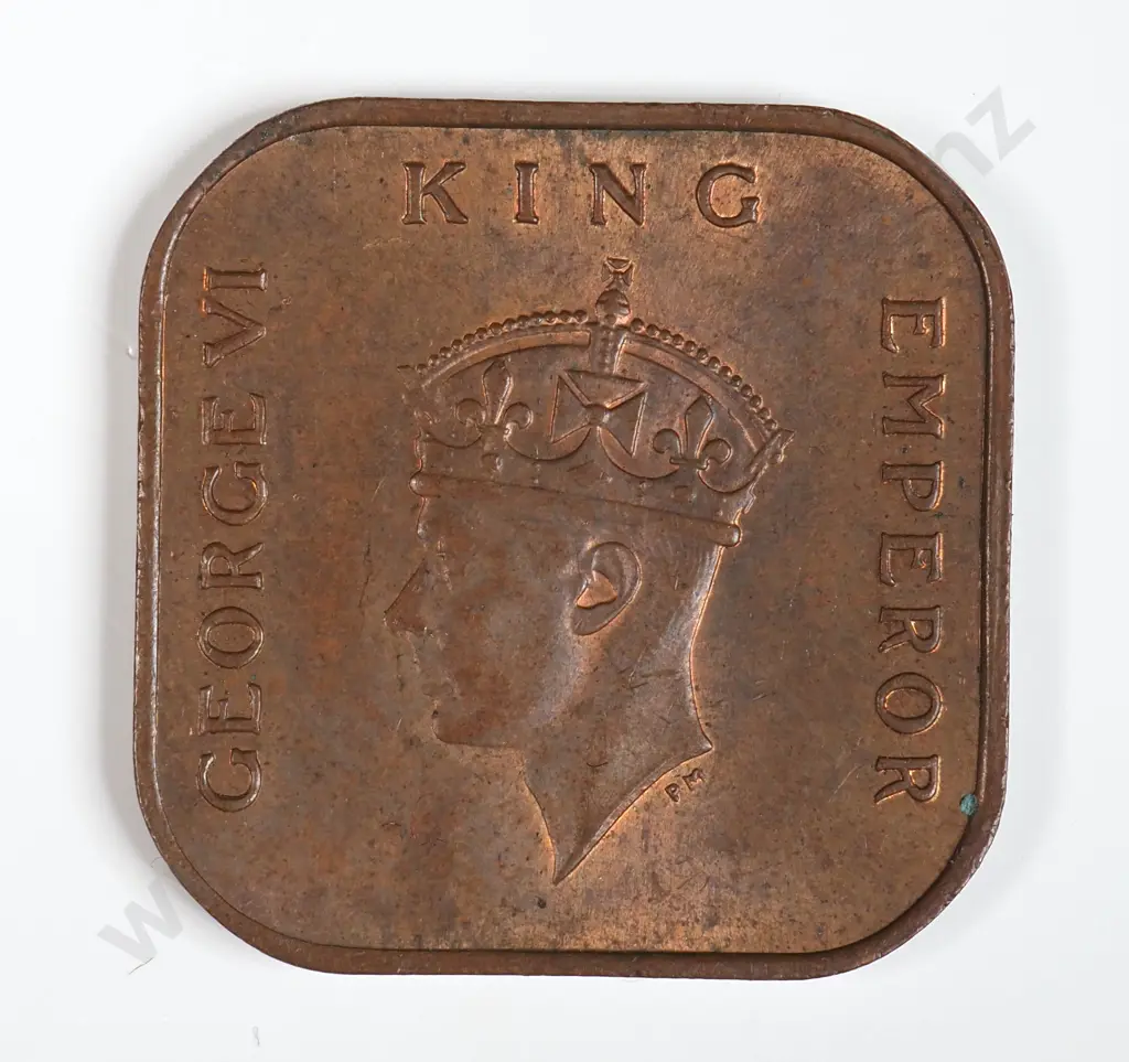 Malaya 1941 'I' One Cent, Almost Uncirculated Image 1++