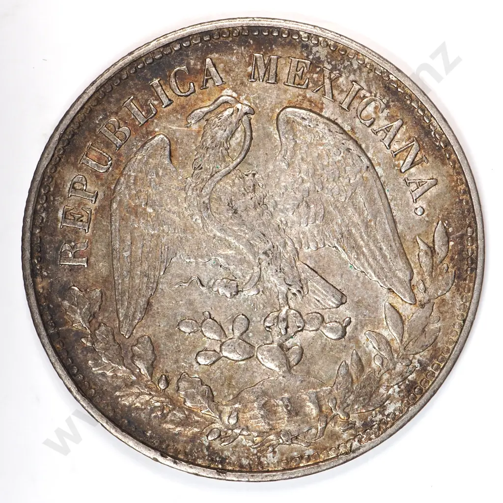 Mexico Mexico City 1900 'mo Am' One Peso, Extremely Fine Image 1++