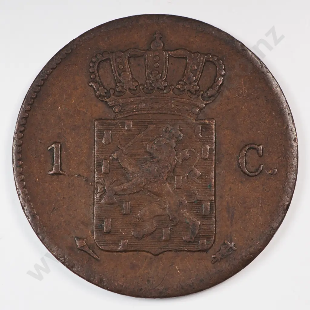 Netherlands 1826 One Cent, Very Fine Image 1++