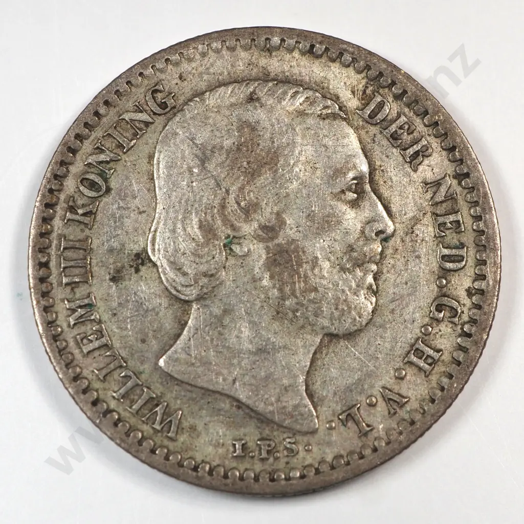 Netherlands 1885 Ten Cents, Very Fine Image 1++