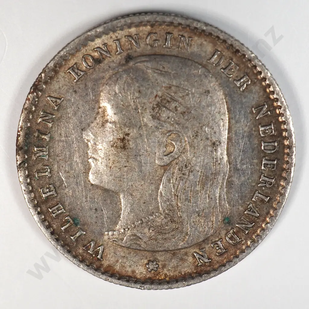Netherlands 1897 Ten Cents, Very Fine Image 1++