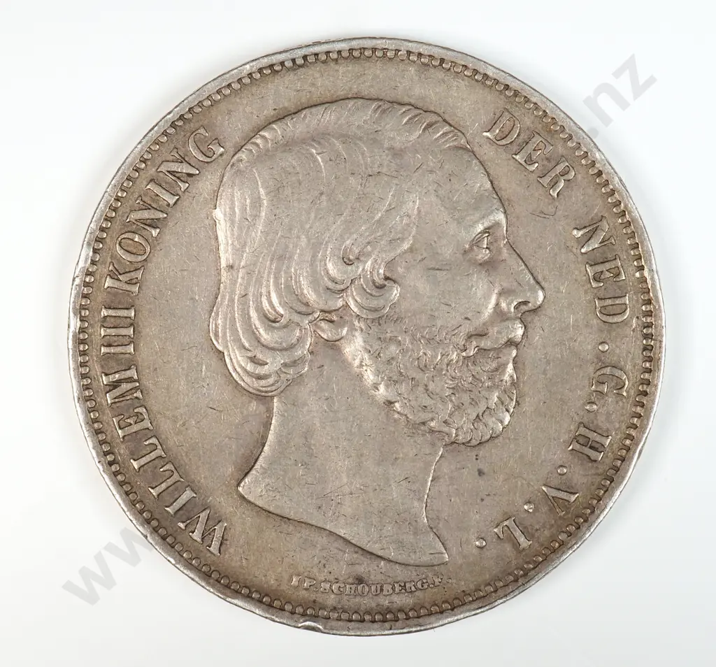 Netherlands 1862 Two And A Half Gulden, Very Fine Image 1++
