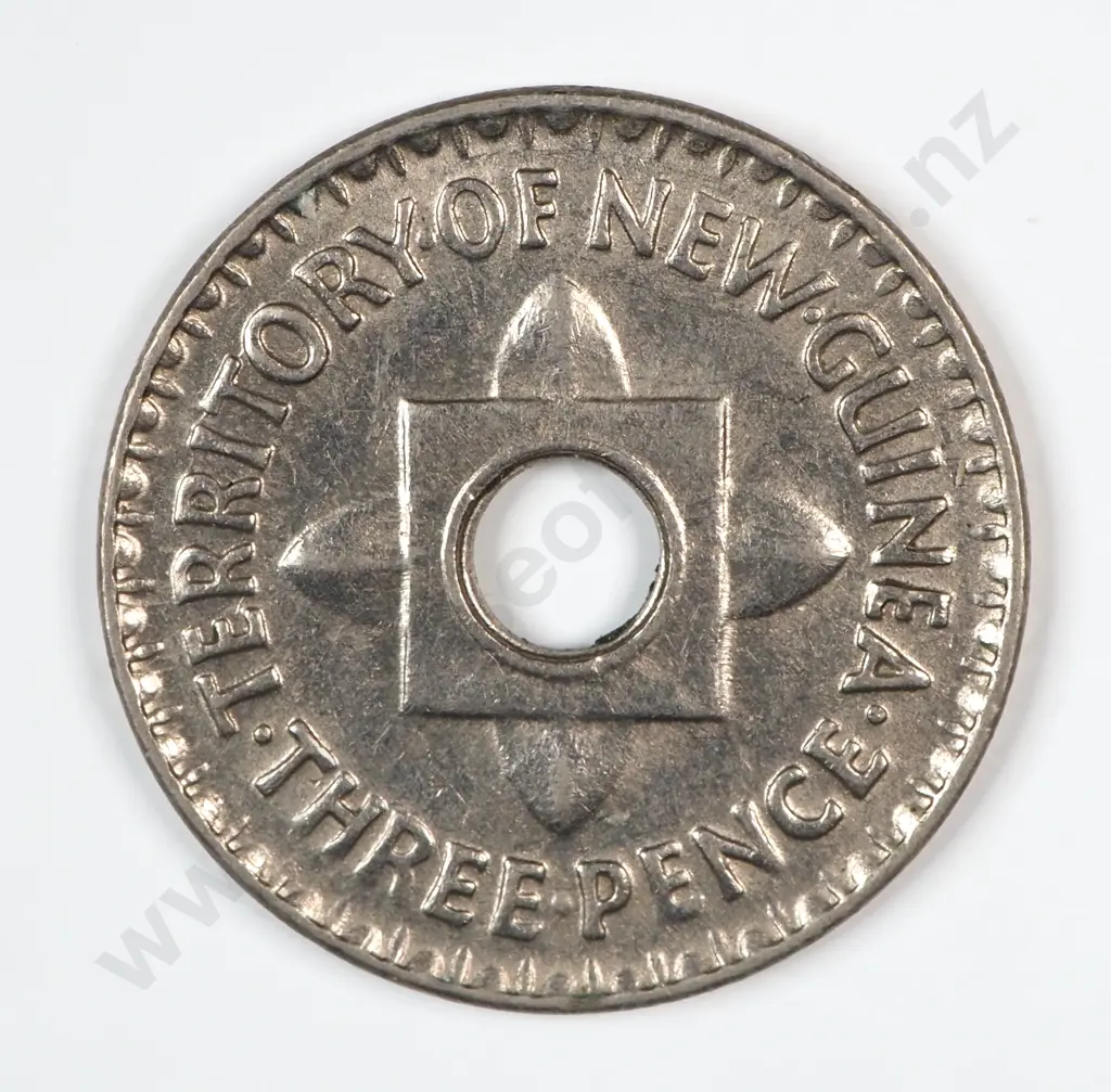 New Guinea 1944 Threepence, Uncirculated Image 1++