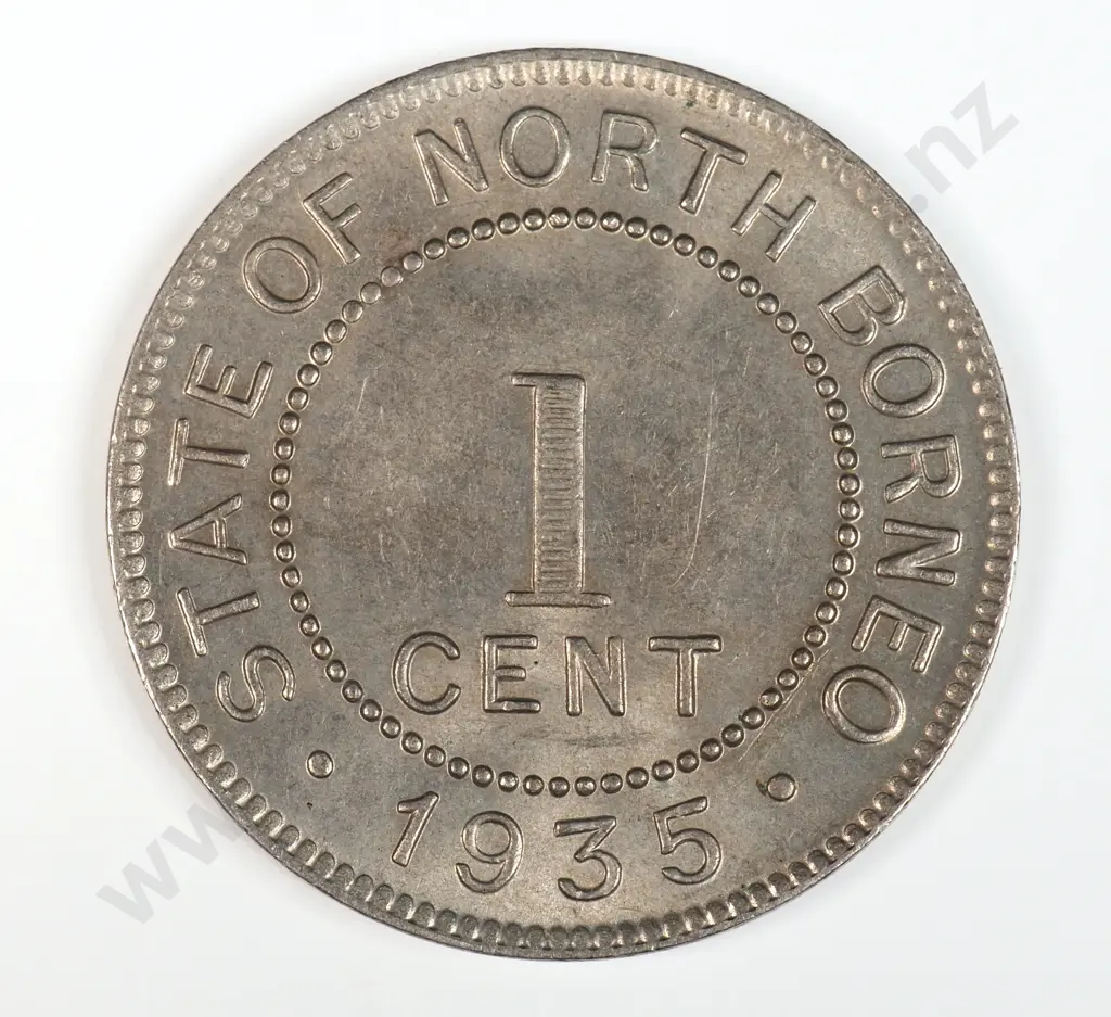 North Borneo 1935 One Cent, Uncirculated Image 1++