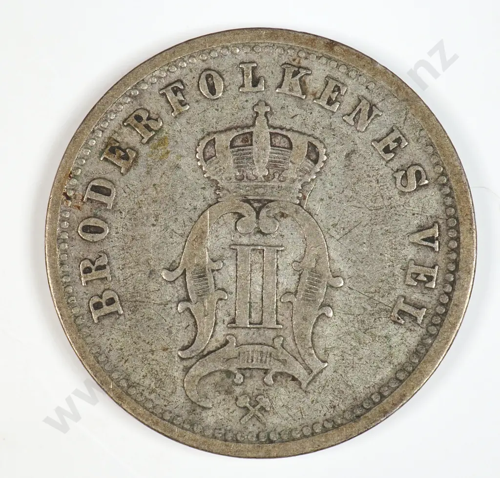 Norway 1876 Twenty Five Ore, Fine Image 1++