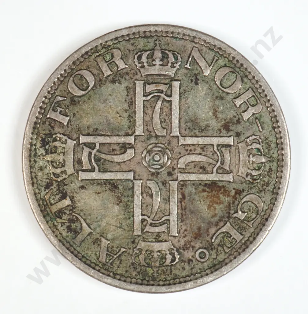 Norway 1909 Twenty Five Ore, Very Fine Image 1++