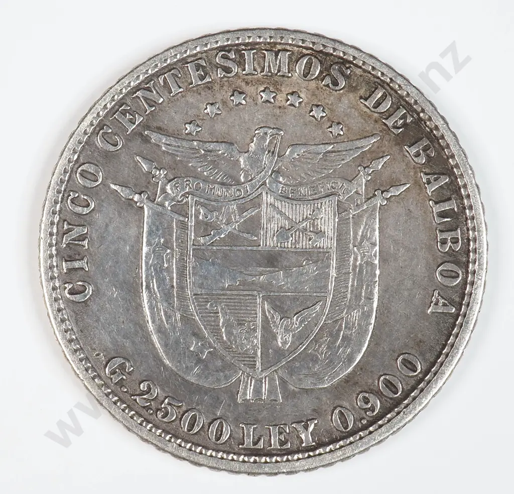 Panama 1916 Five Centesimos, Very Fine Image 1++