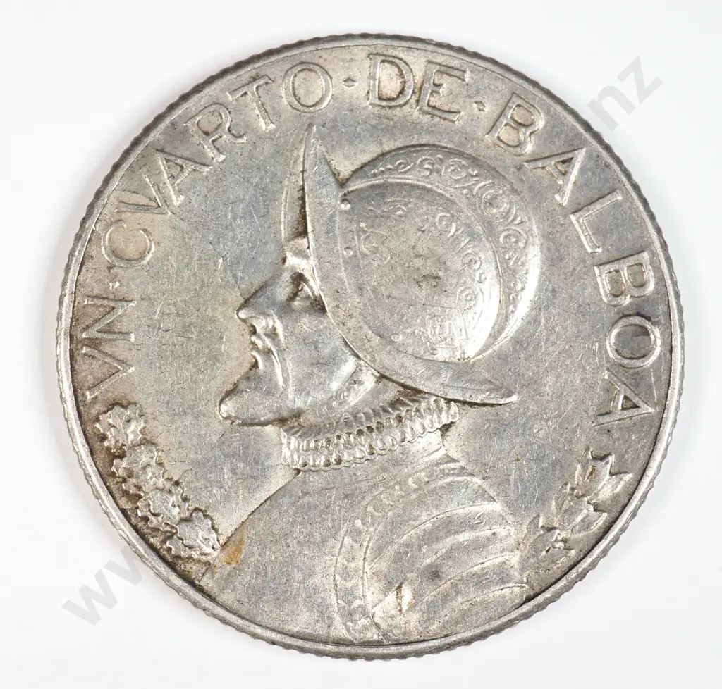 Panama 1932 Quarter Balboa, Very Fine Image 1++