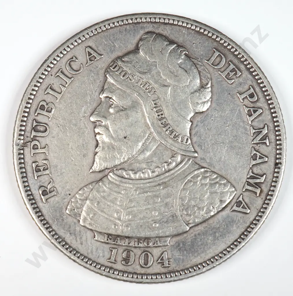 Panama 1904 Fifty Centesimos, Very Fine Image 1++