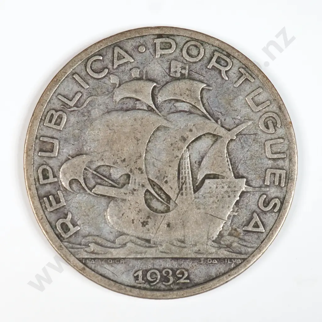 Portugal 1932 Five Escudos, Fine Image 1++