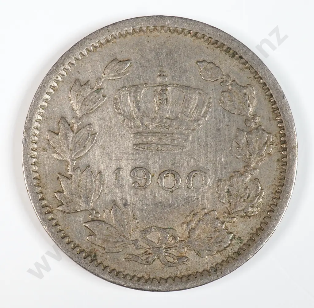 Romania 1900 Five Bani, Extremely Fine Image 1++