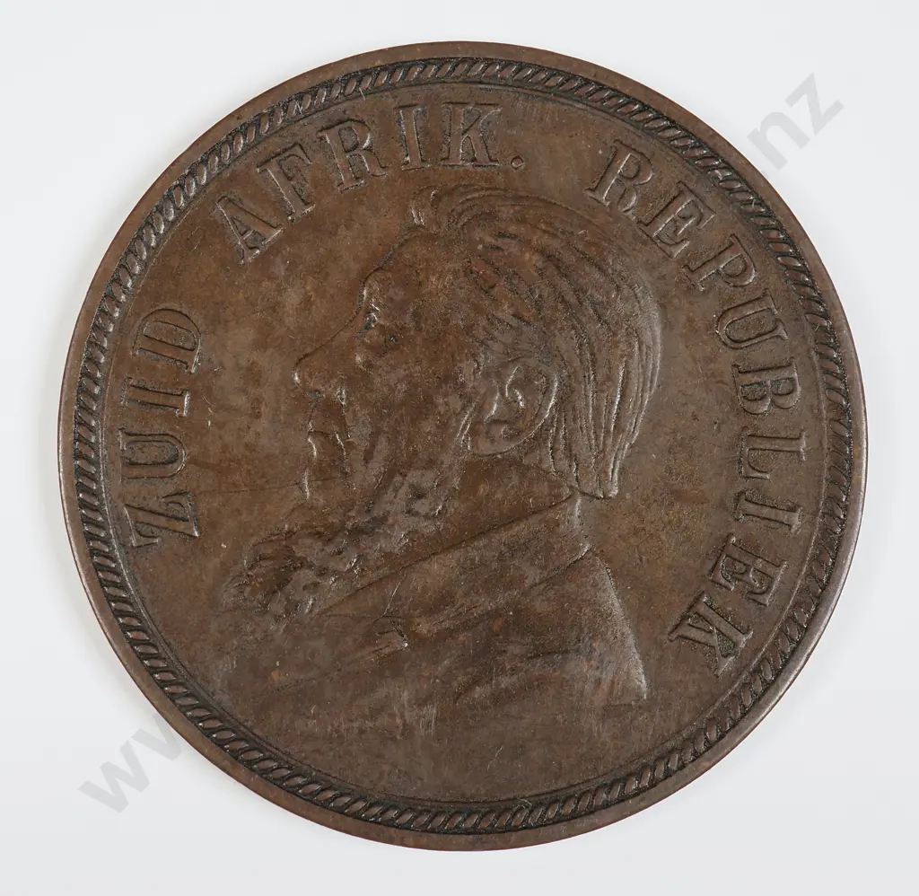South Africa 1893 One Penny, Very Fine Image 1++