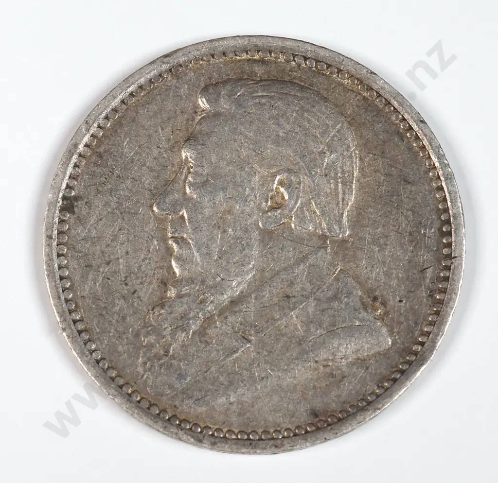 South Africa 1896 Threepence, Very Fine Image 1++