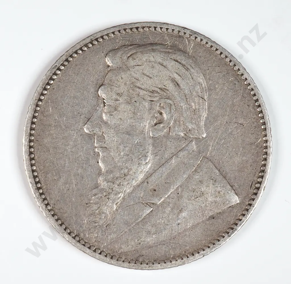South Africa 1892 One Shilling, Very Fine Image 1++