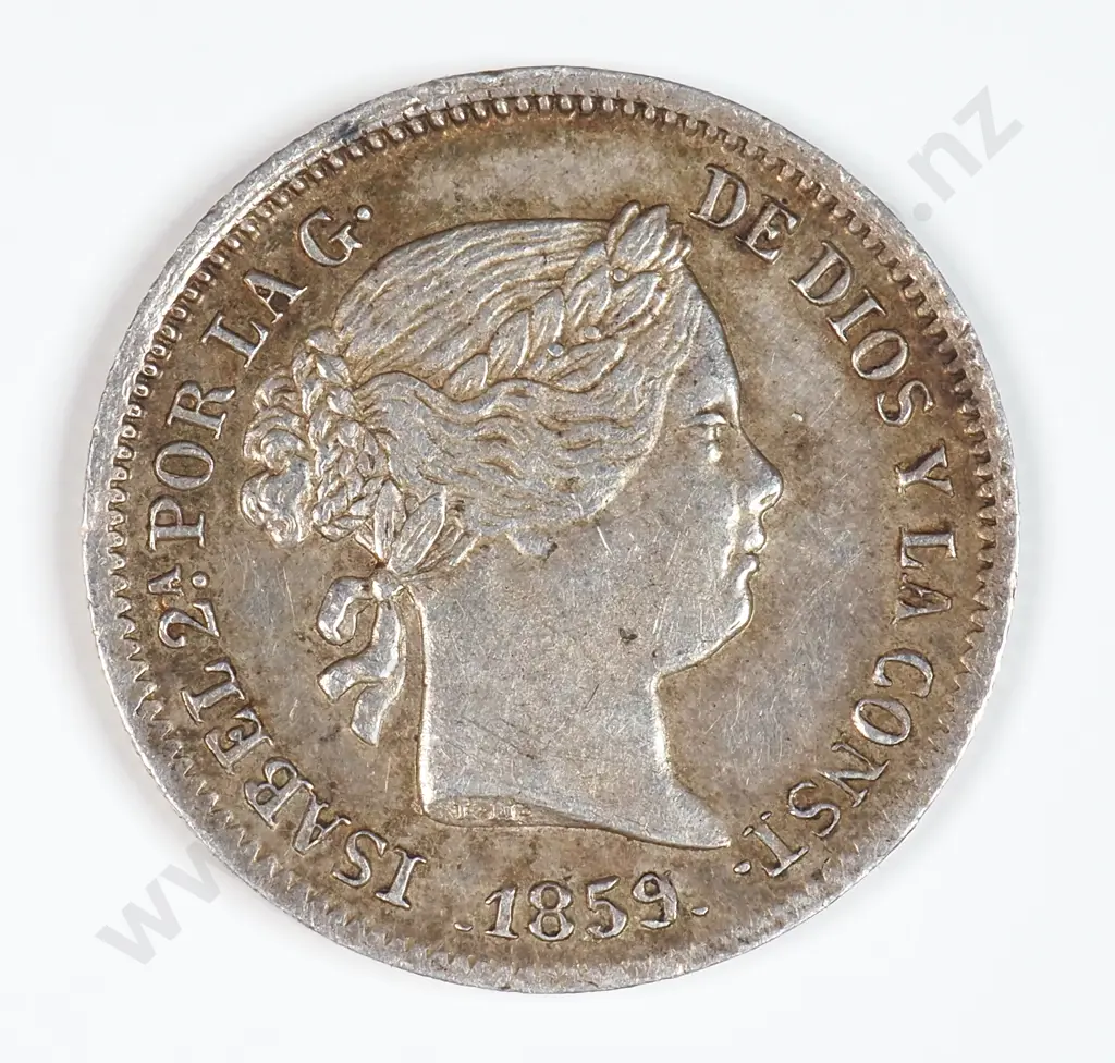 Spain 1859 One Real, Very Fine Image 1++