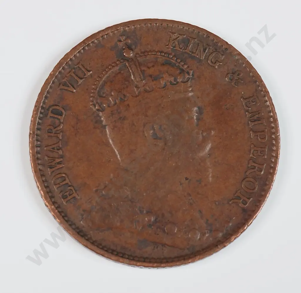 Straits Settlements 1905 Quarter Cent, Very Fine Image 1++