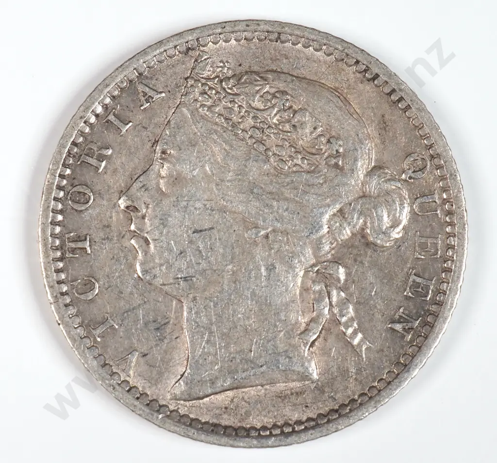 Straits Settlements 1899 Ten Cents, Extremely Fine Image 1++