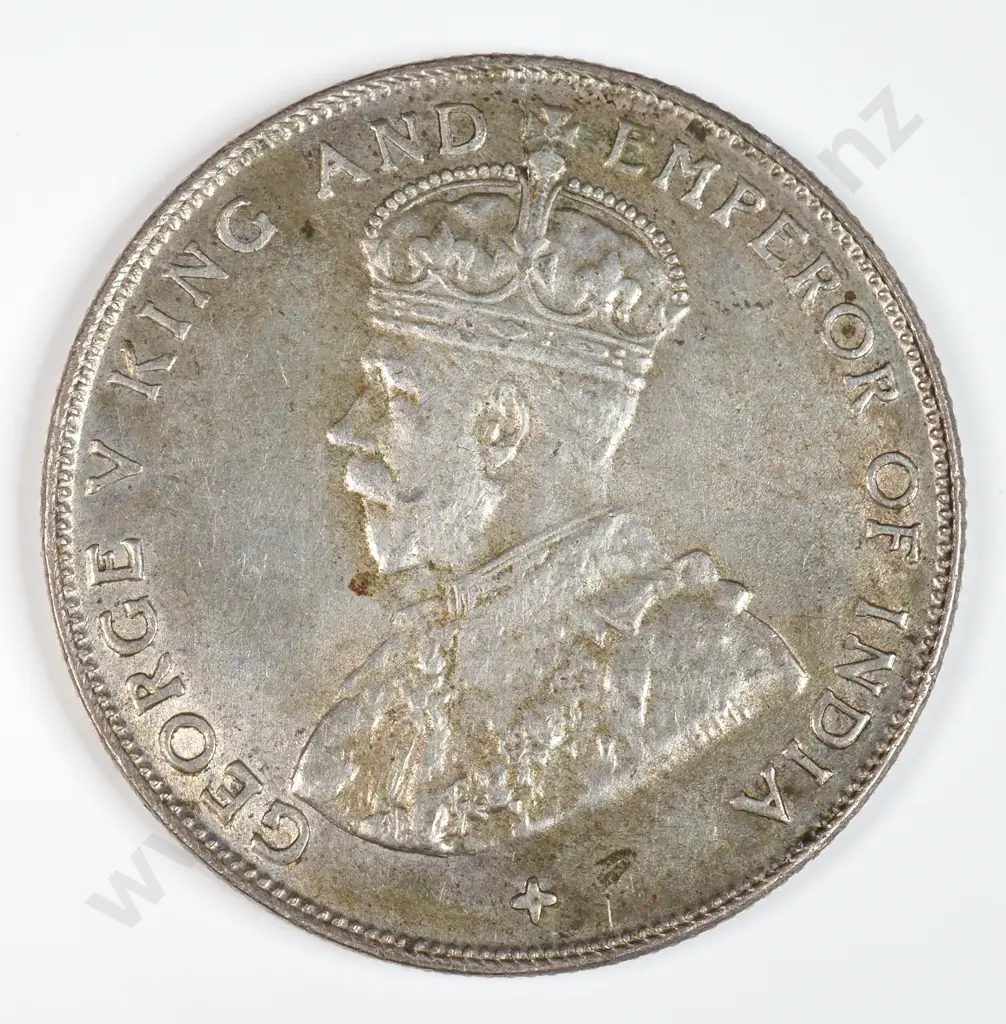 Straits Settlements 1920 Fifty Cents, Extremely Fine Image 1++