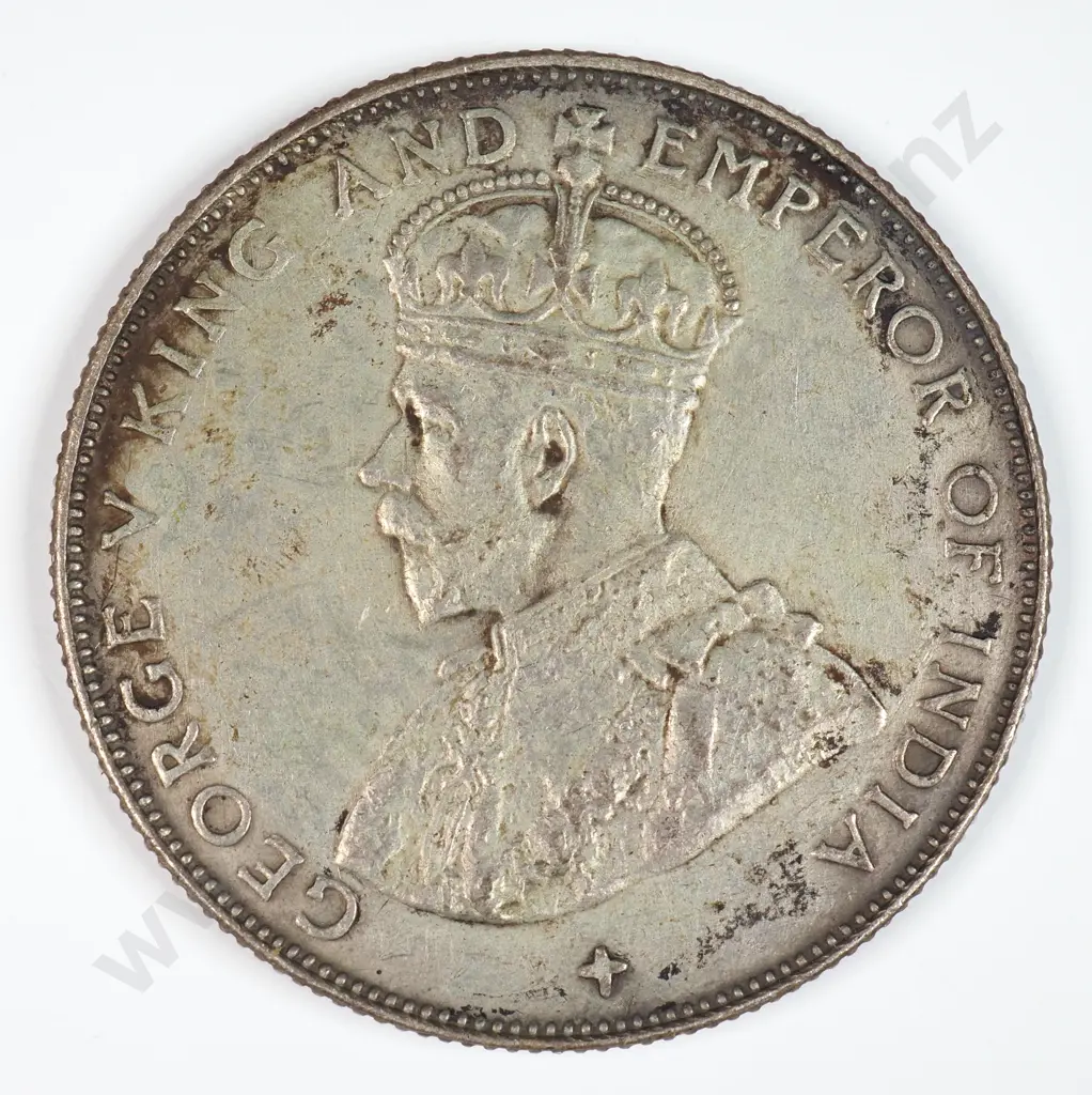 Straits Settlements 1921 Fifty Cents, Extremely Fine Image 1++