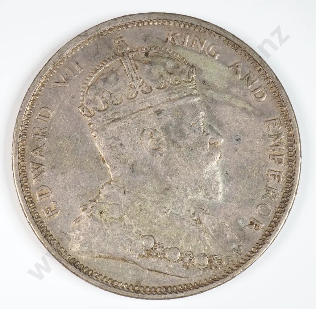 Straits Settlements 1904 One Dollar, Very Fine Image 1++