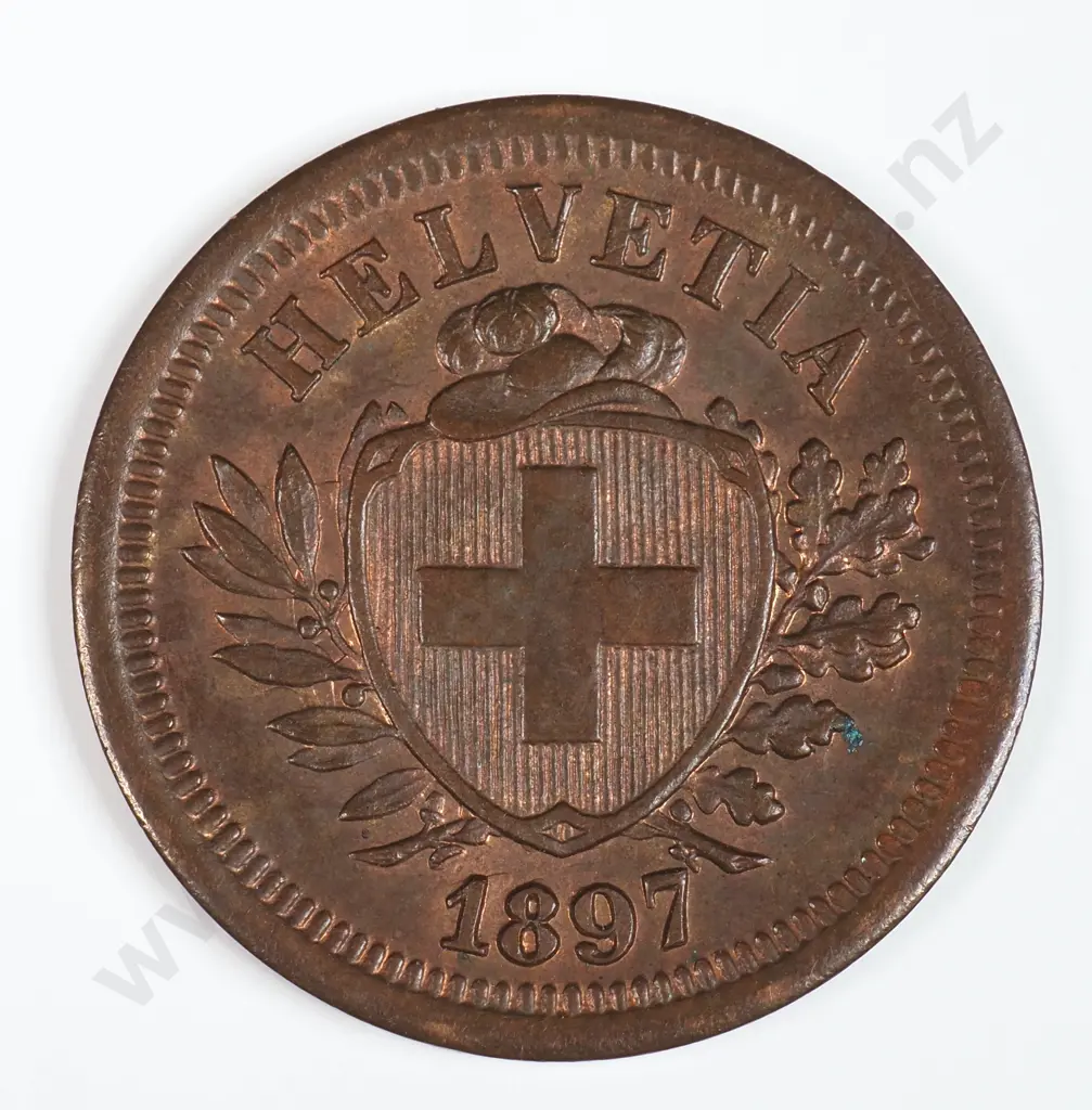 Switzerland 1897 One Rappen, Extremely Fine Image 1++