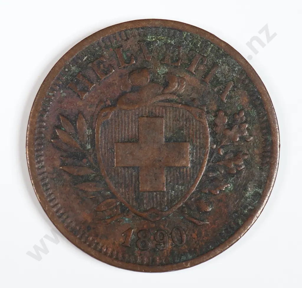 Switzerland 1899 One Rappen, Very Fine Image 1++