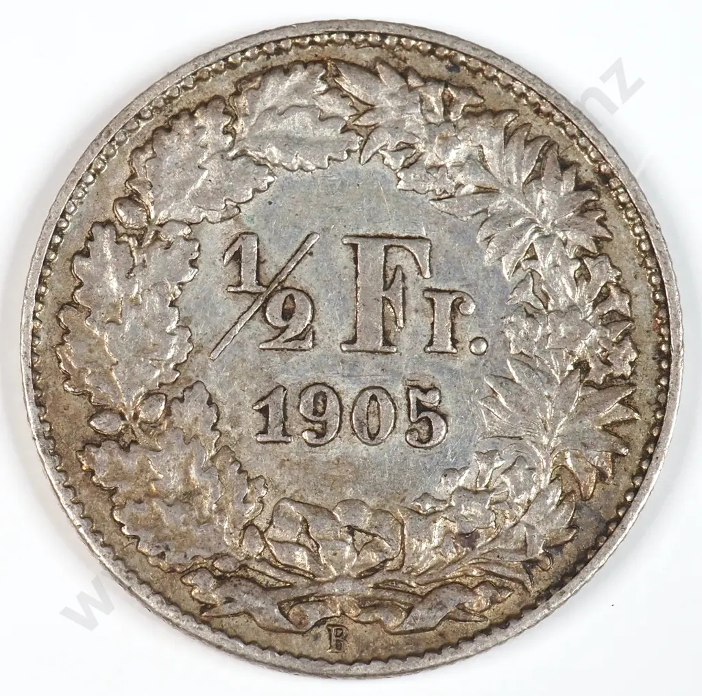 Switzerland 1905 Half Franc, Extremely Fine Image 1++