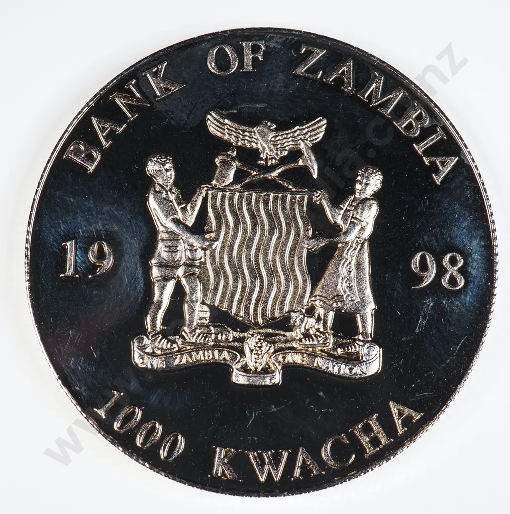Zambia 1998 One Thousand Kwacha, Proof Image 1++