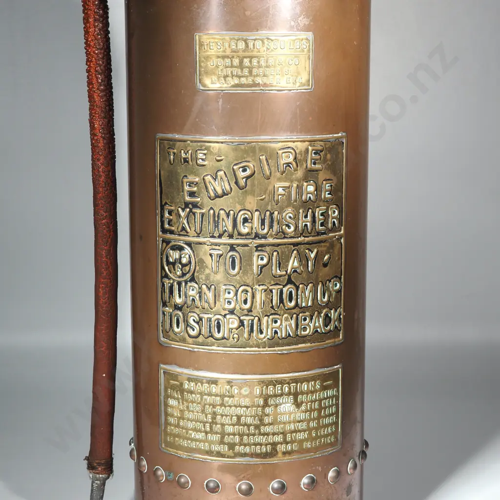 Empire Brass Fire Extinguisher - 1920s Image 1++