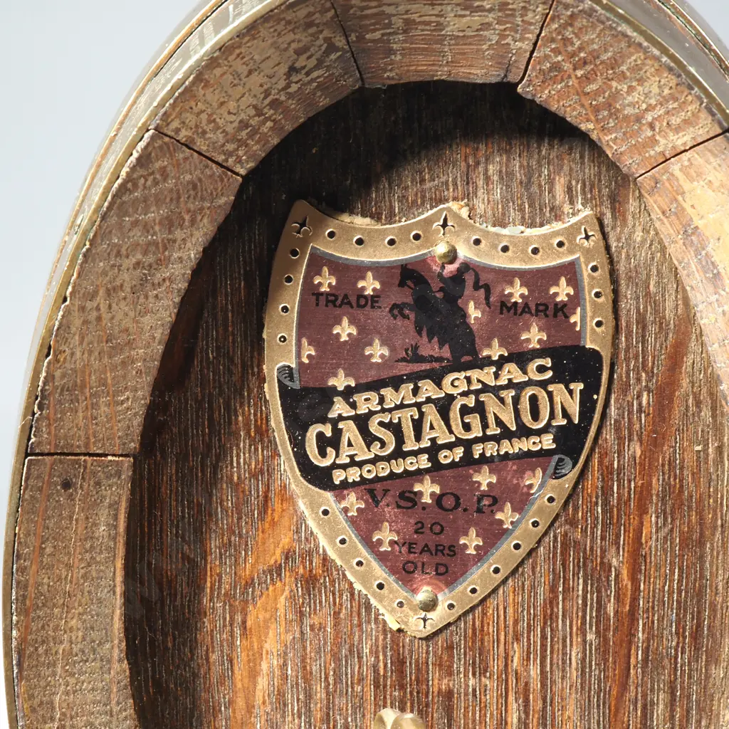 Oak Wine Barrel on Stand – Brass Spigot Image 1++