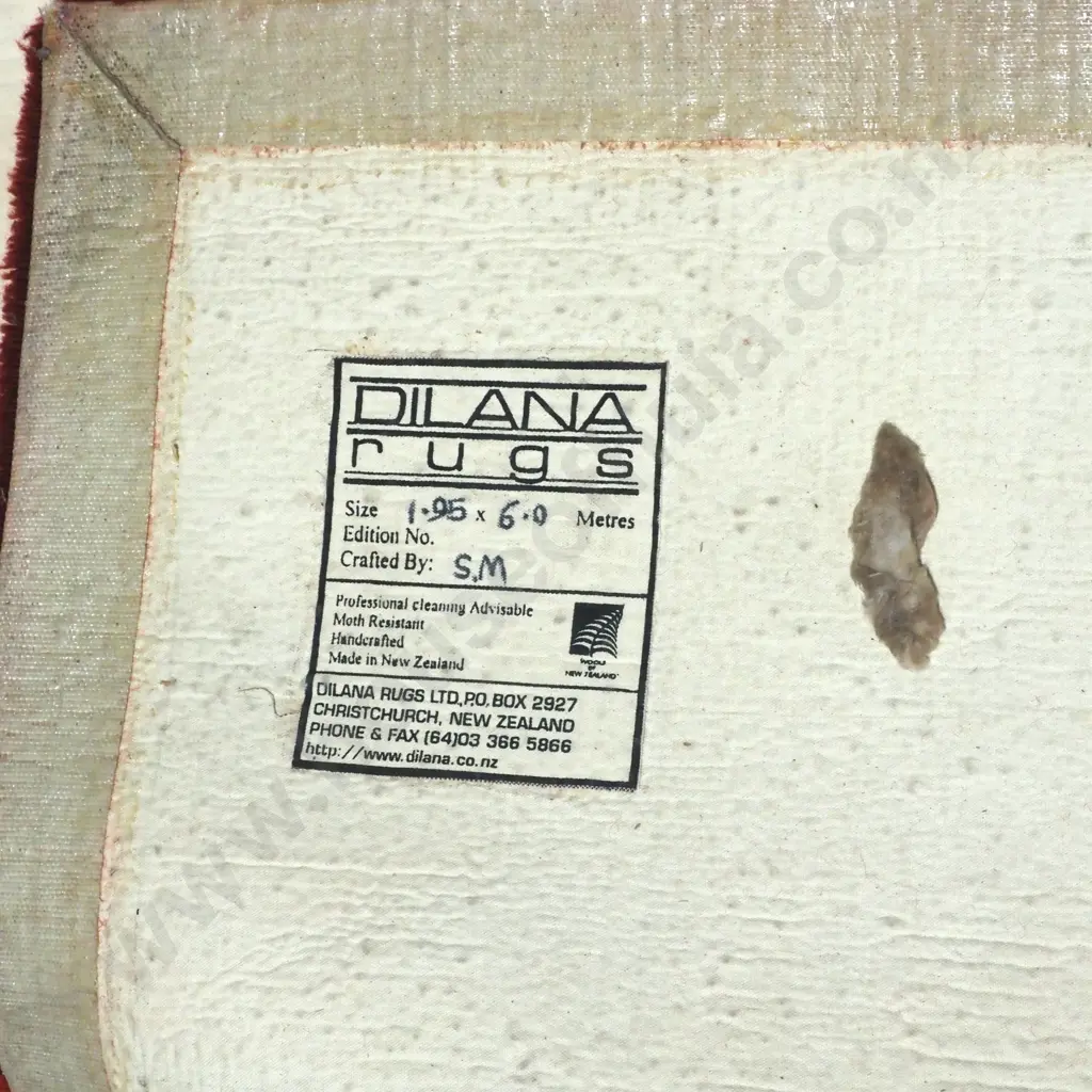 An Extra Large Modern Dilano Floor Rug in Red Tones & Words Image 1++