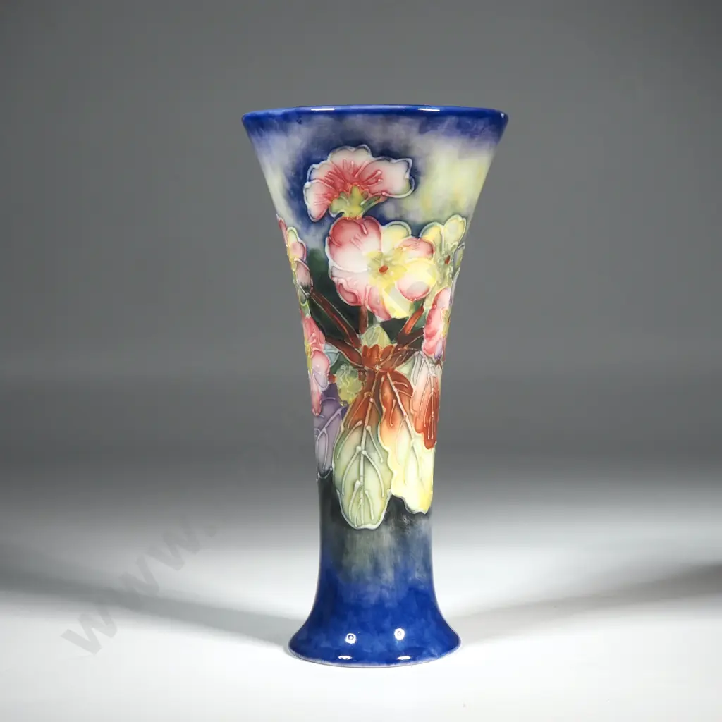 Old Tupton Ware Vase w Crown Stamp To Base & Decorated w Blossoms  Image 1++