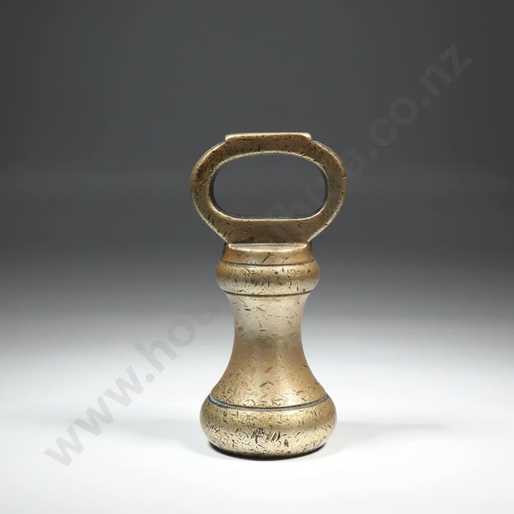 Vintage 1 lb Brass Bell Weight Image 1++