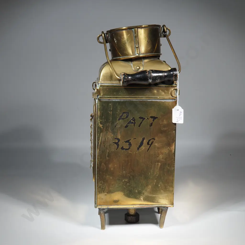 Antique Brass Nautical Ship's Lantern - T Griffiths & Sons - Birm 1912 Image 1++