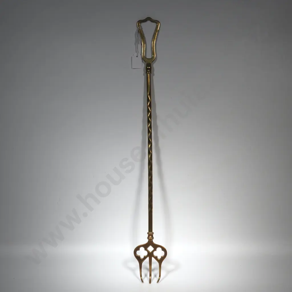Vintage Brass Toasting Fork Image 1++