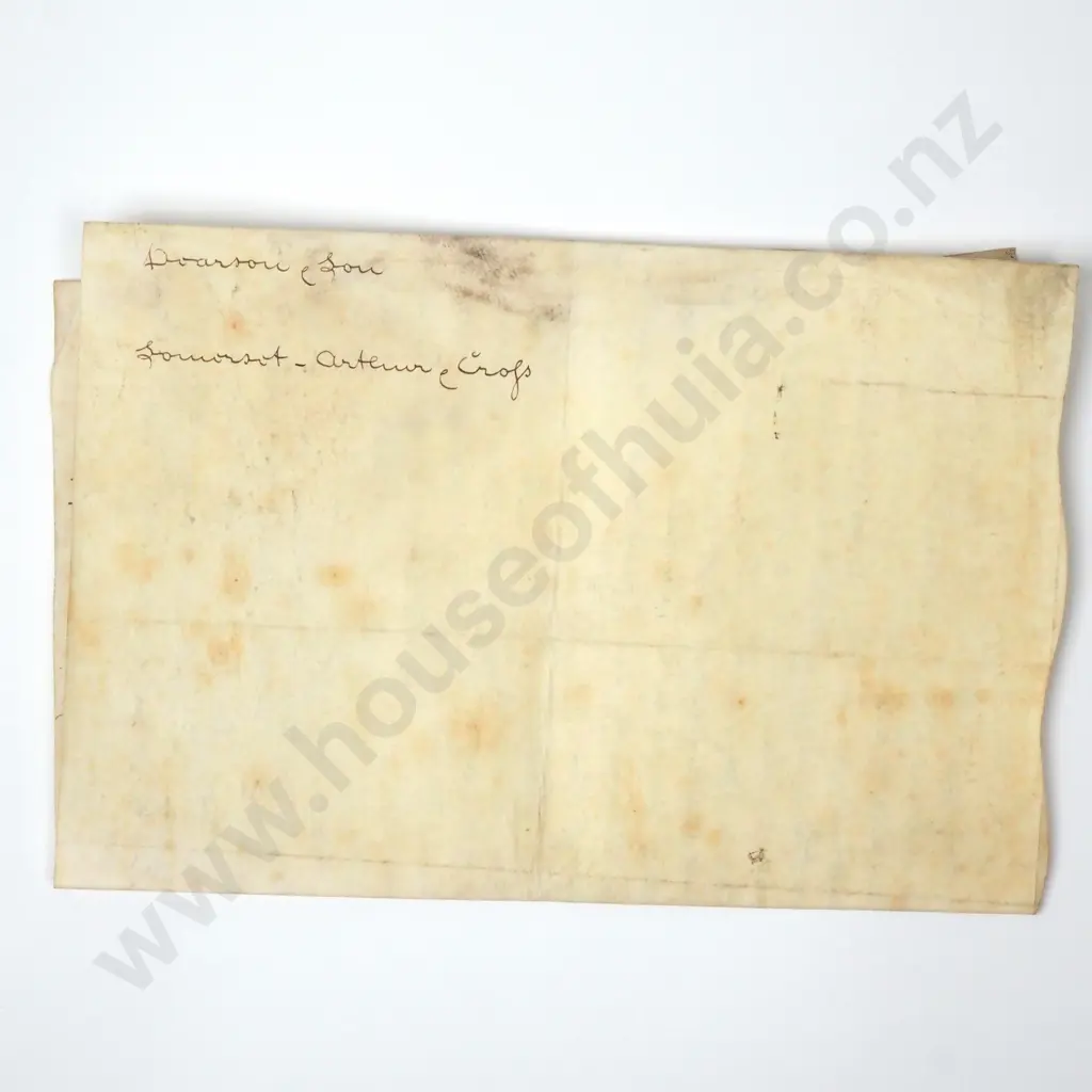Court Agreement - City of Bath - 1808 - Vellum Image 1++