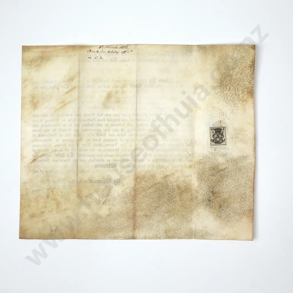 Authority to take Oaths - County of York - 1806 - Vellum & Stamp Duty Image 1++